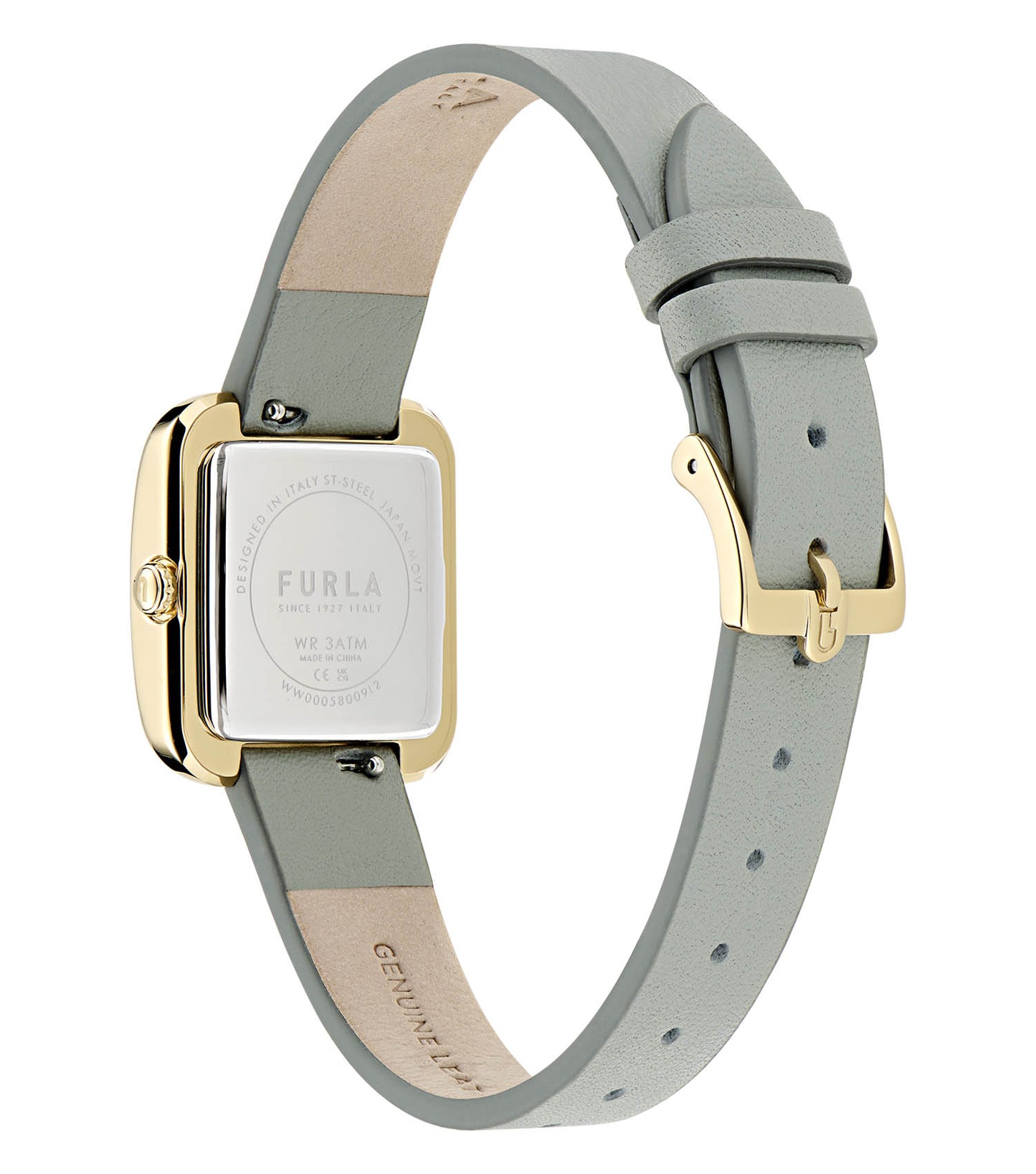 Yellow Gold case Green enamel  Green leather strap  Champagne dial