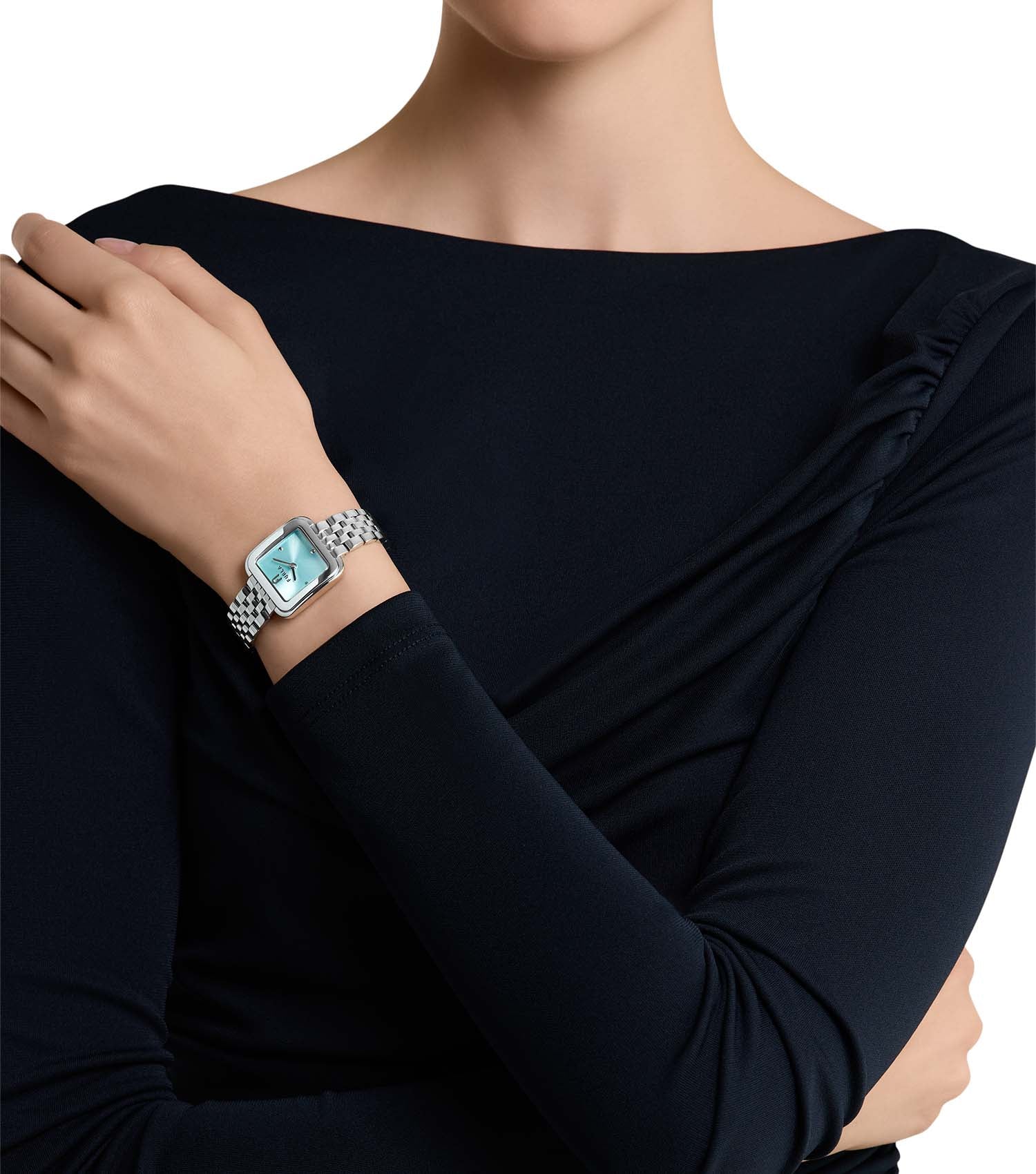 Silver case & bracelet  Minty dial