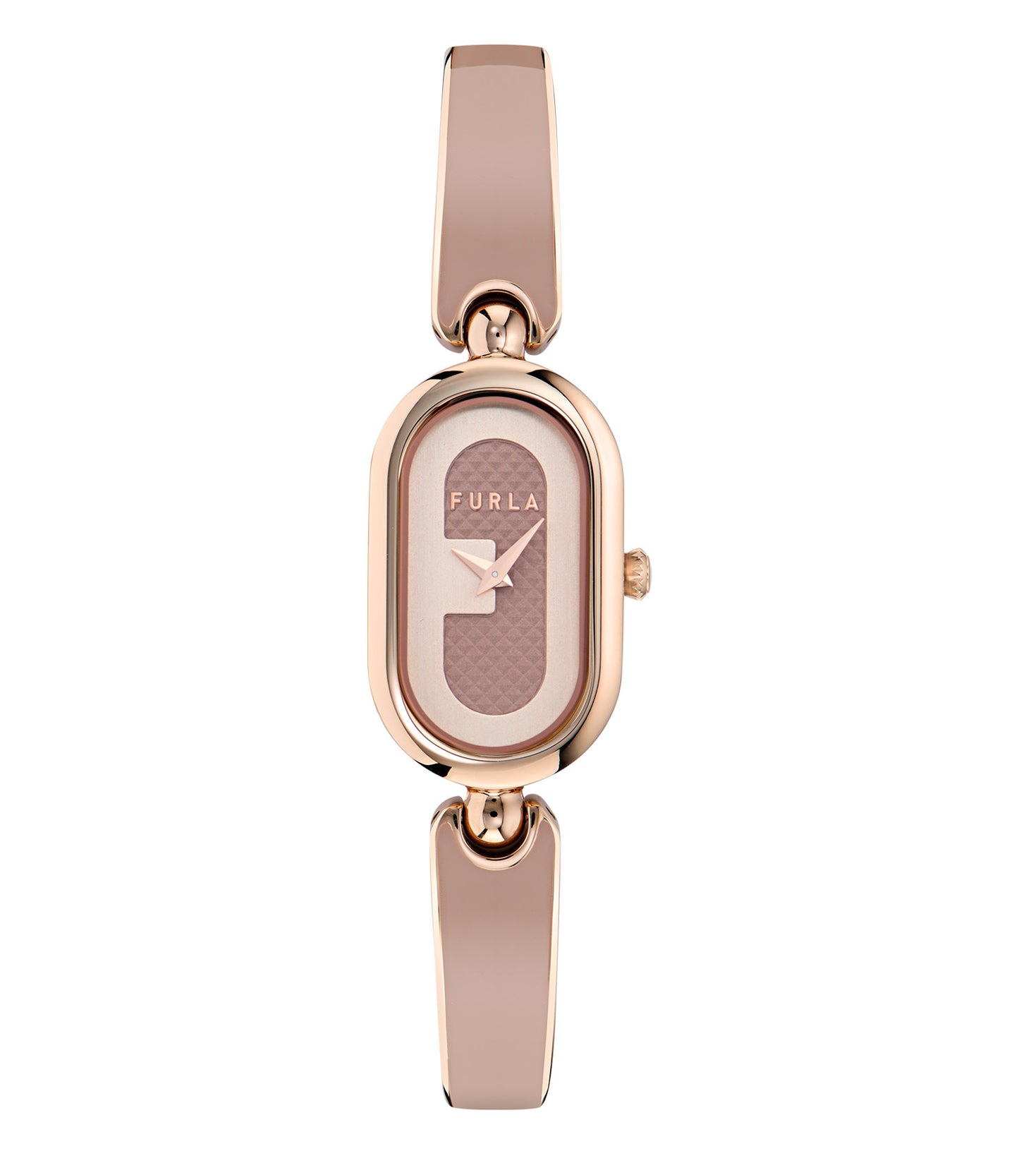 Rose Gold case  Rose Gold bangle Light Red enamel  Light Red dial