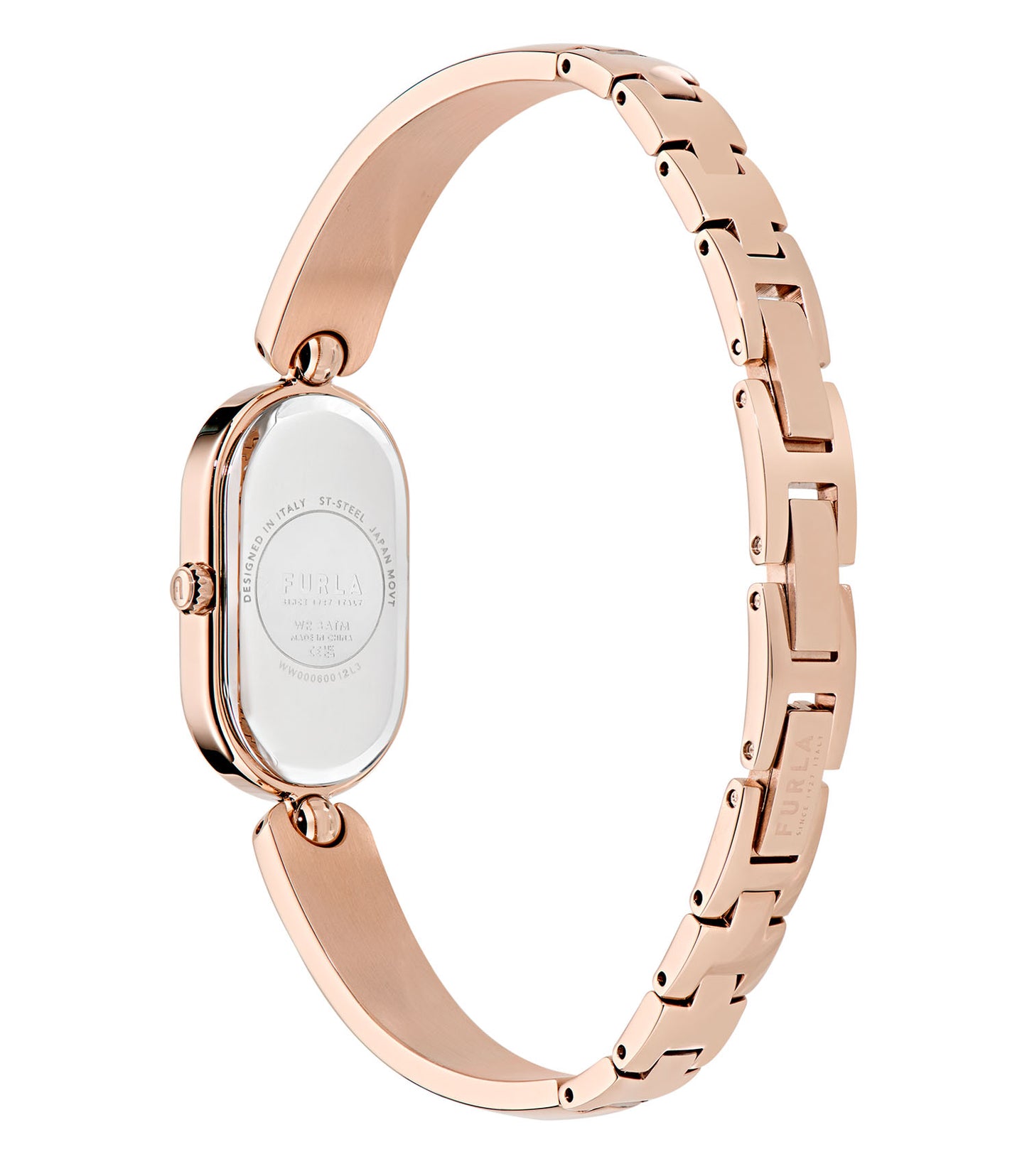 Rose Gold case  Rose Gold bangle Black enamel  Black dial