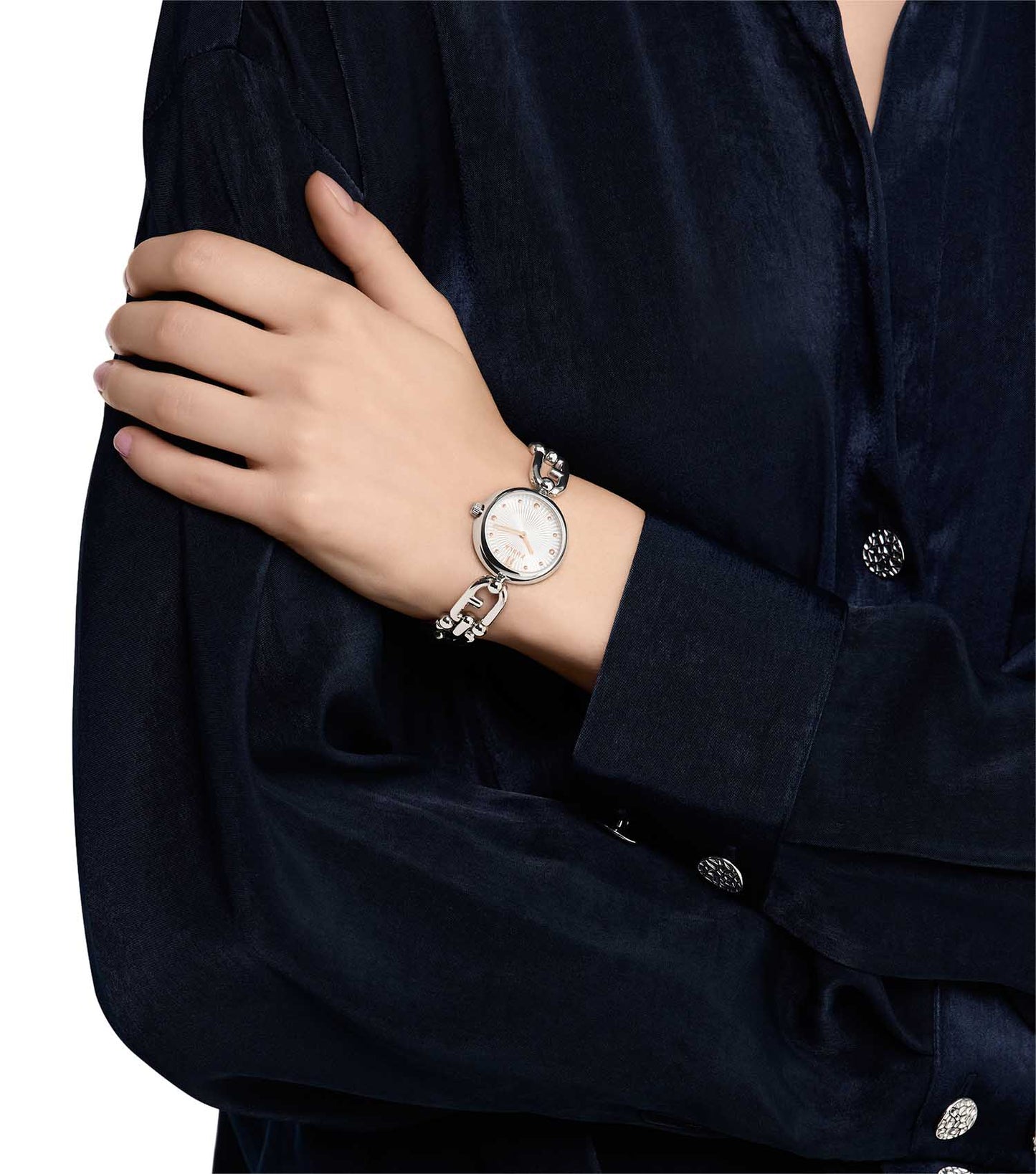 Silver case & bracelet & dial