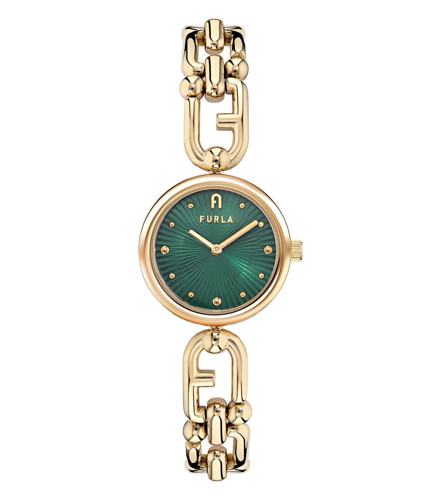 Yellow Gold case & bracelet  Green dial