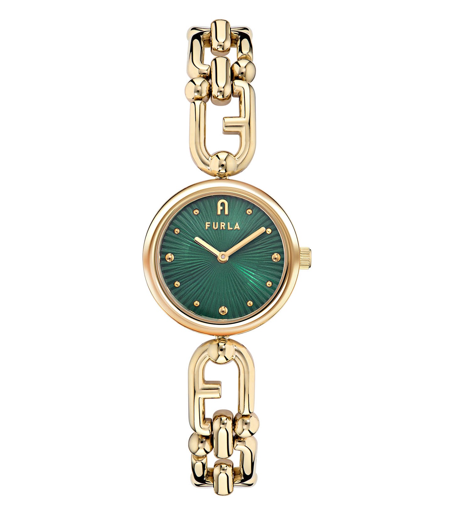 Yellow Gold case & bracelet  Green dial