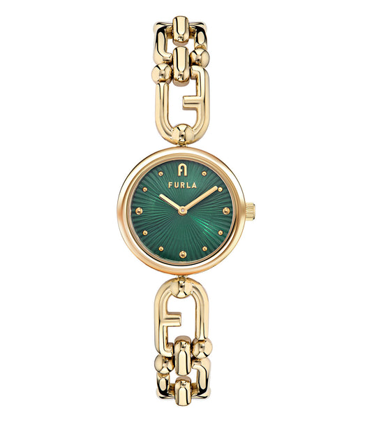 Yellow Gold case & bracelet  Green dial