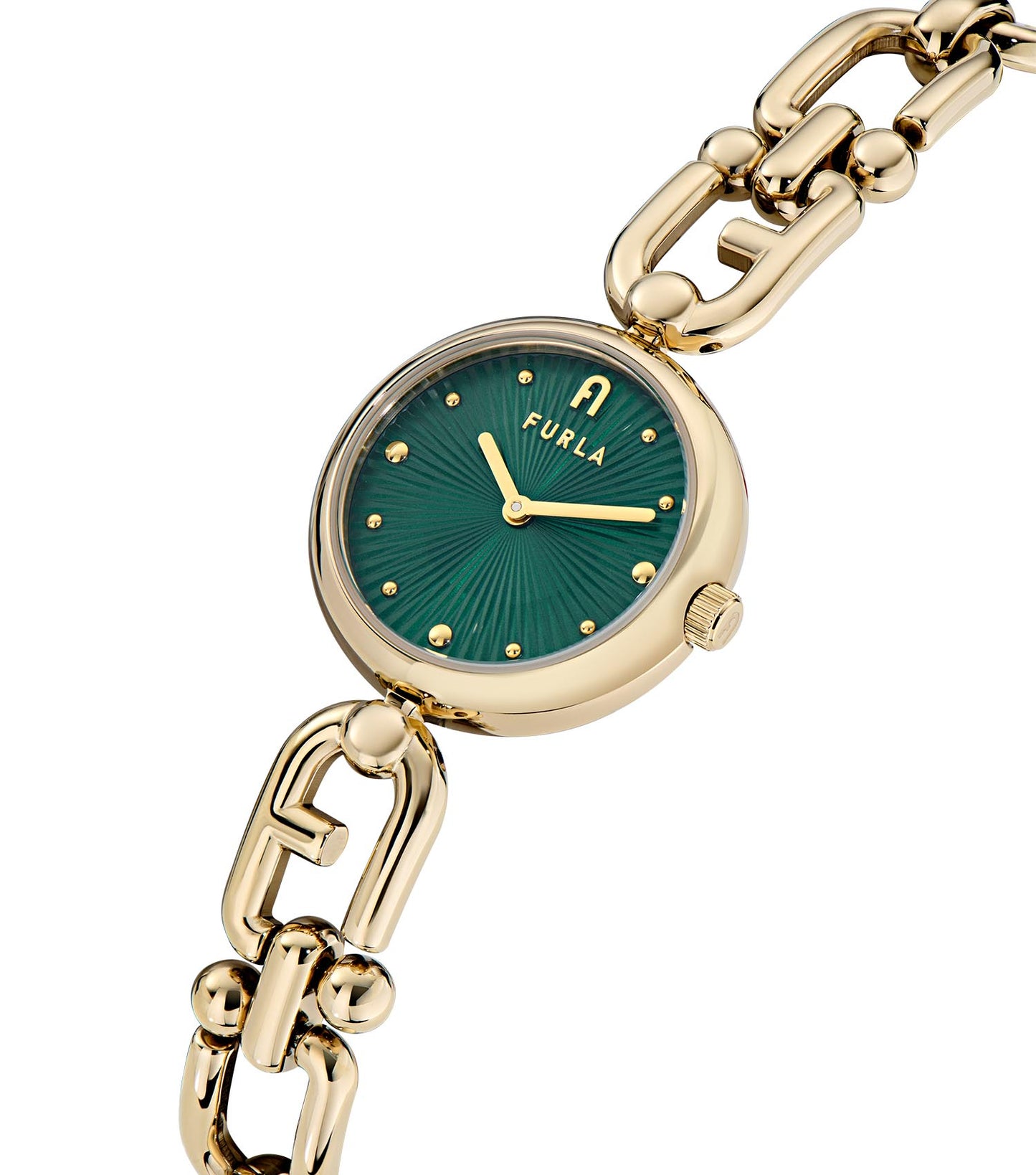 Yellow Gold case & bracelet  Green dial