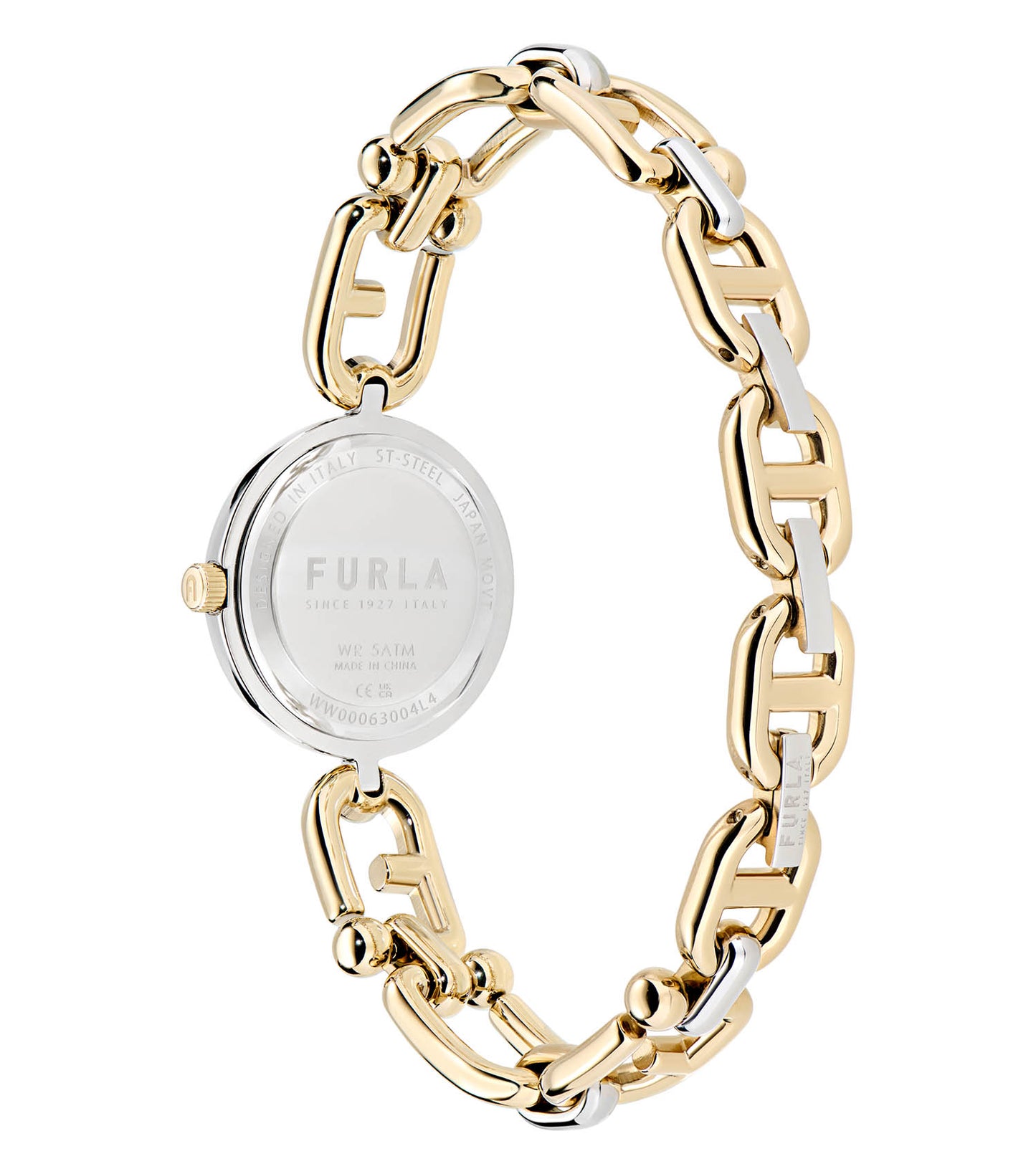 Yellow Gold & Silver case  Yellow Gold & Silver bracelet  Champagne dial