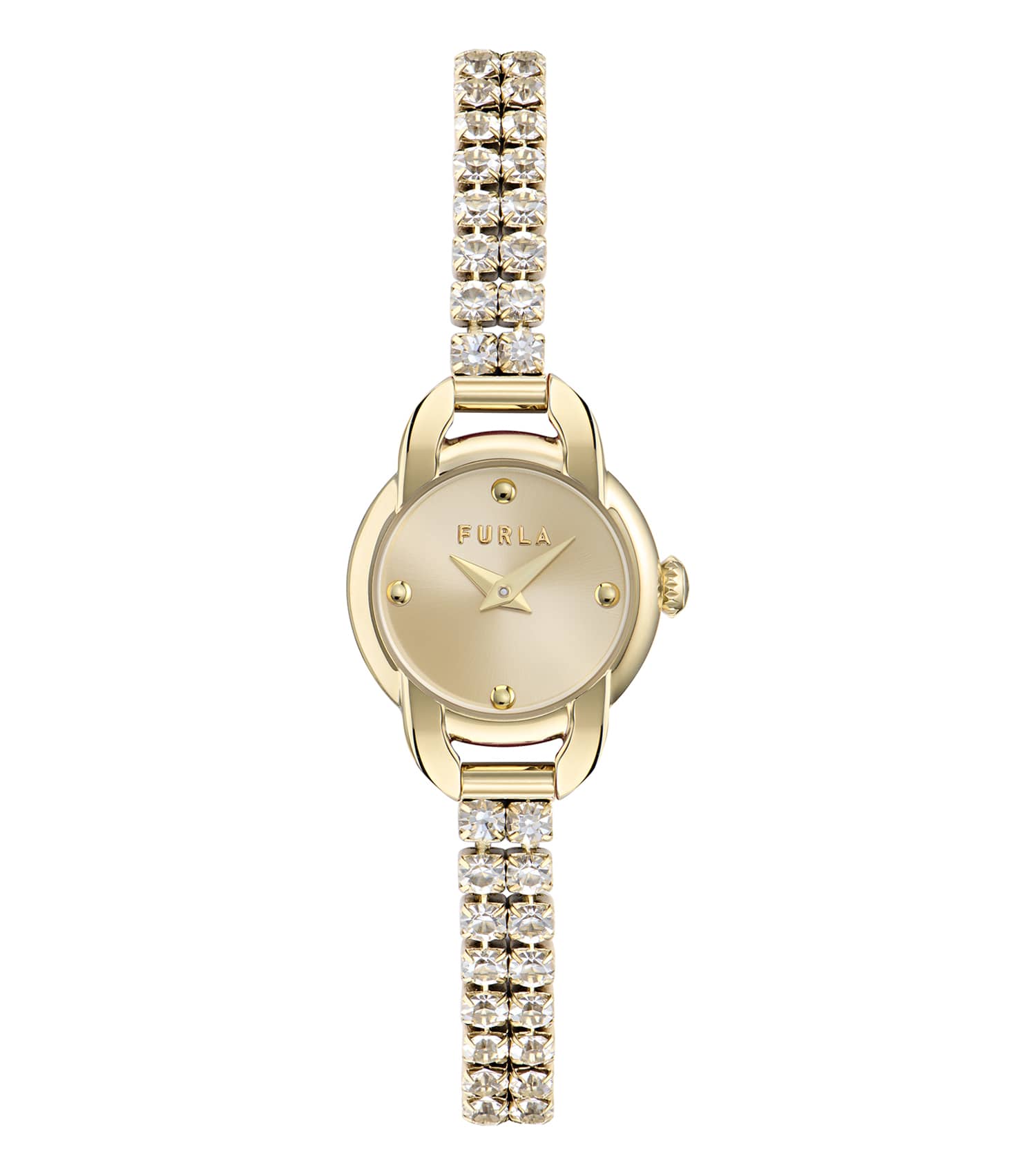 Yellow Gold case  - Yellow Gold bracelet w/crystals - Yellow Gold dial