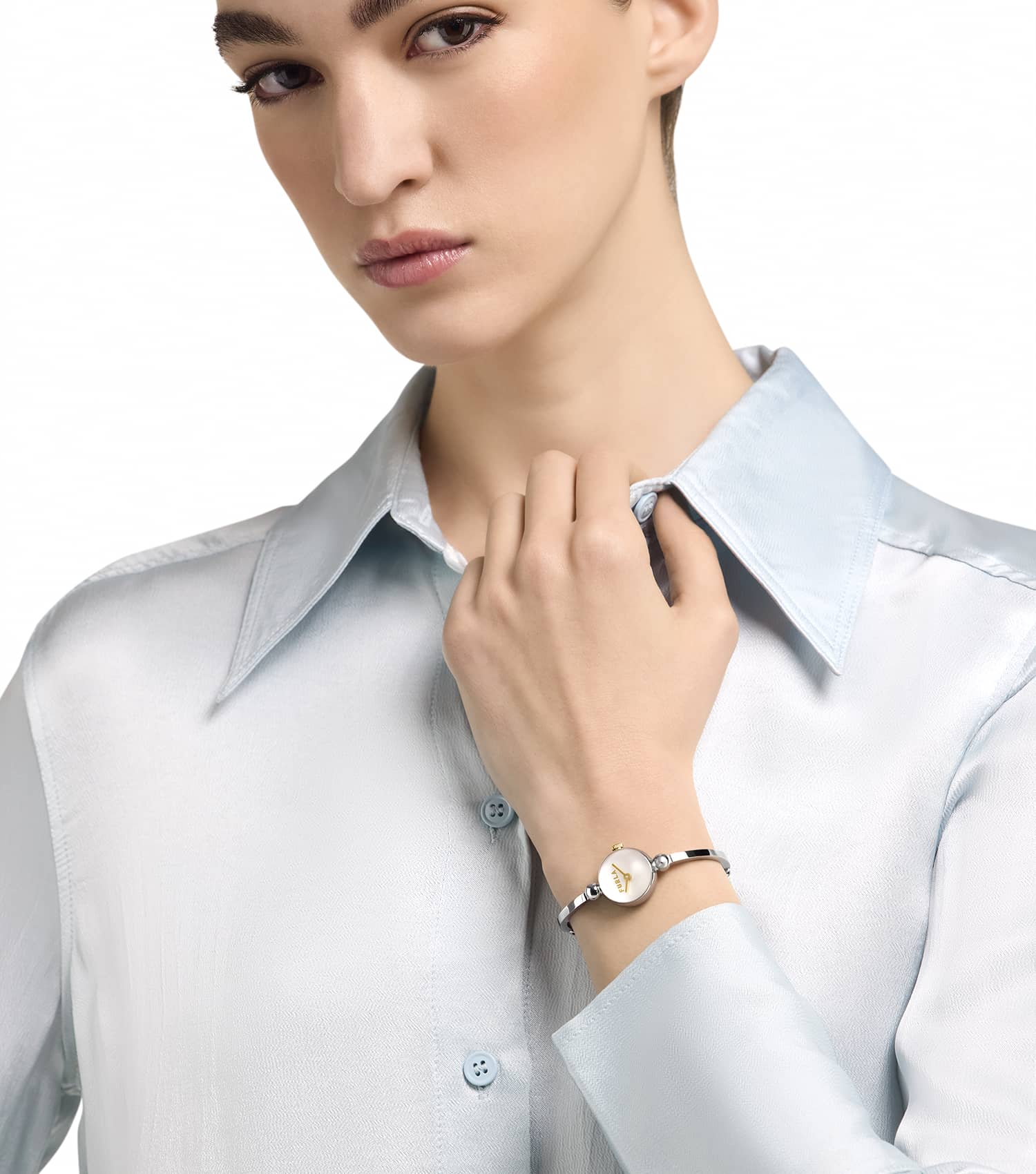 Silver case & bangle & dial