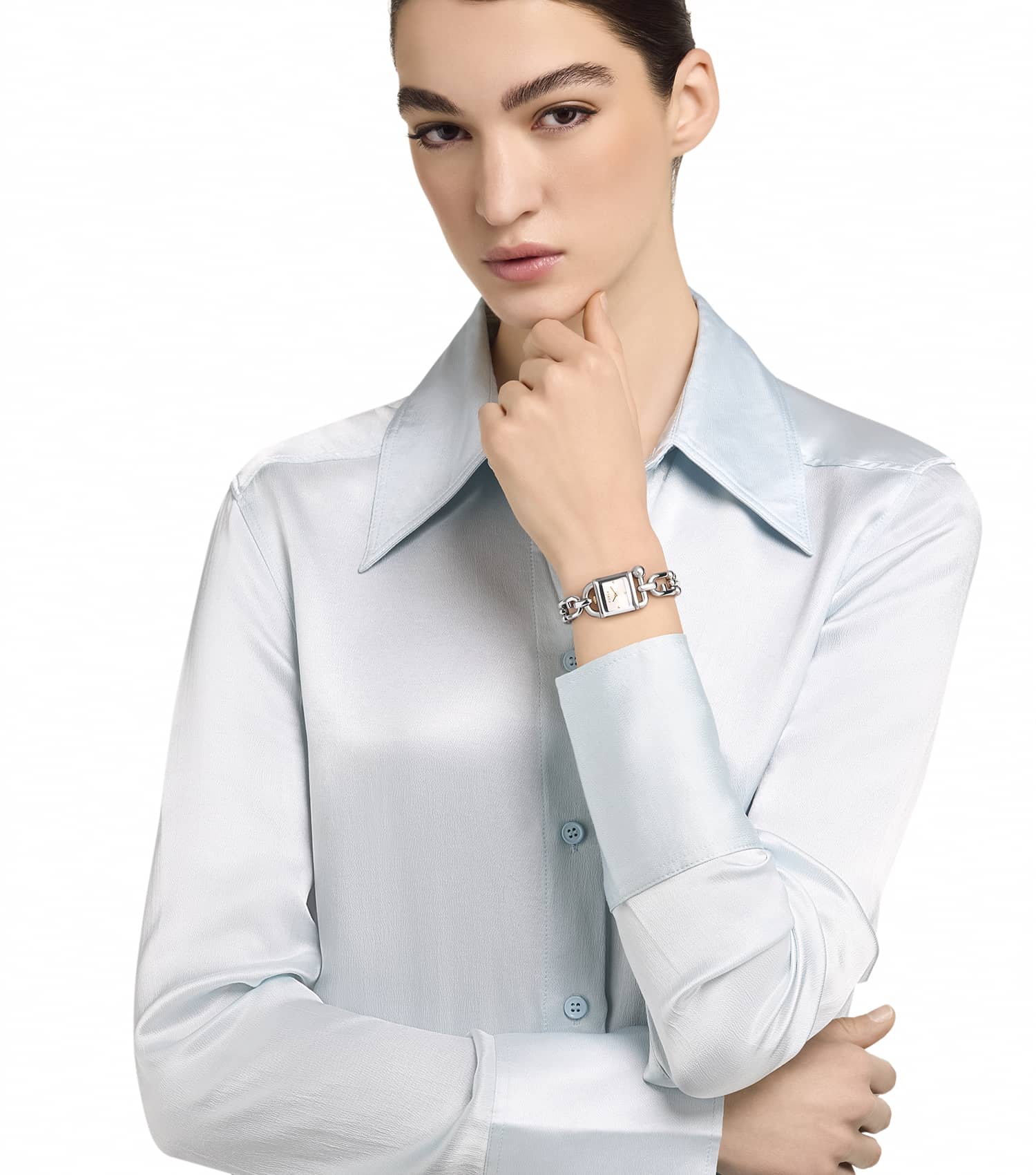 Silver case & bracelet & dial