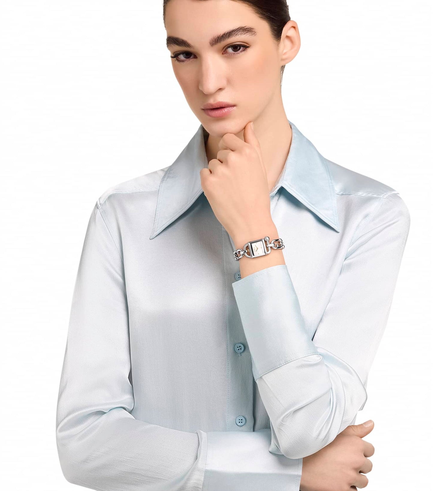 Silver case & bracelet & dial