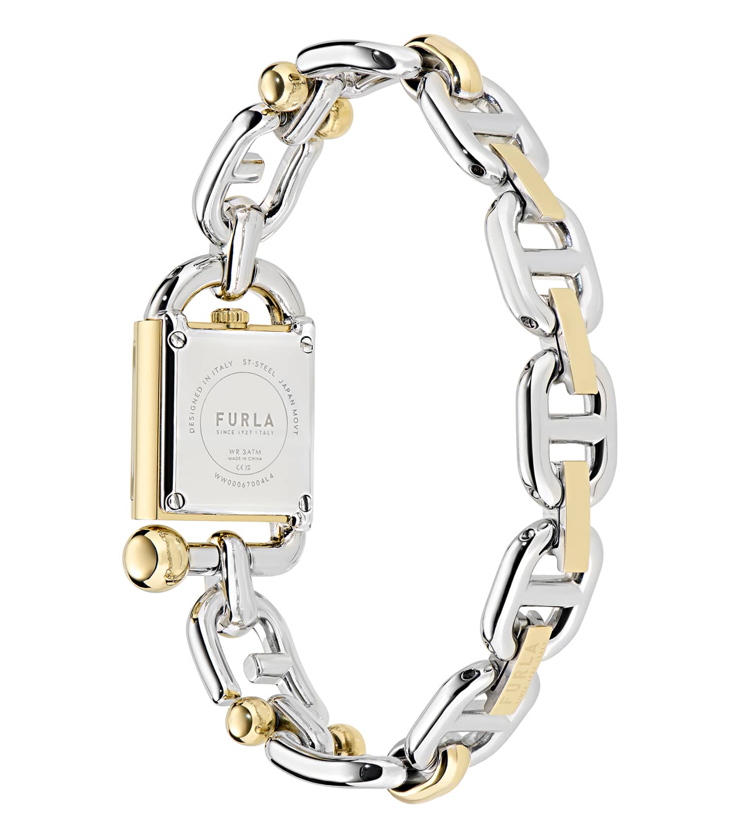 Silver & Yellow Gold case & bracelet - Green dial