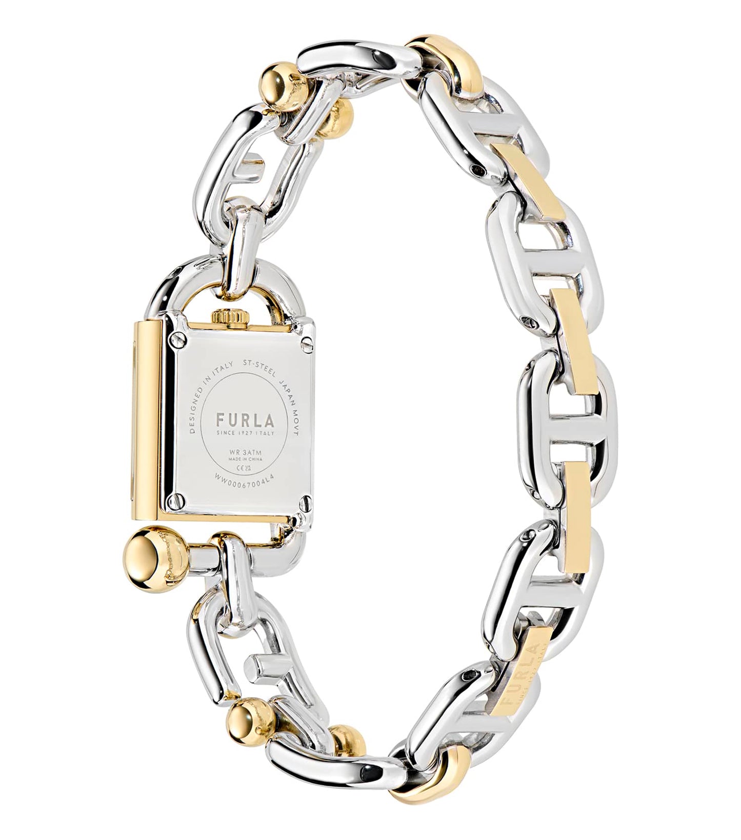 Silver & Yellow Gold case & bracelet - Green dial