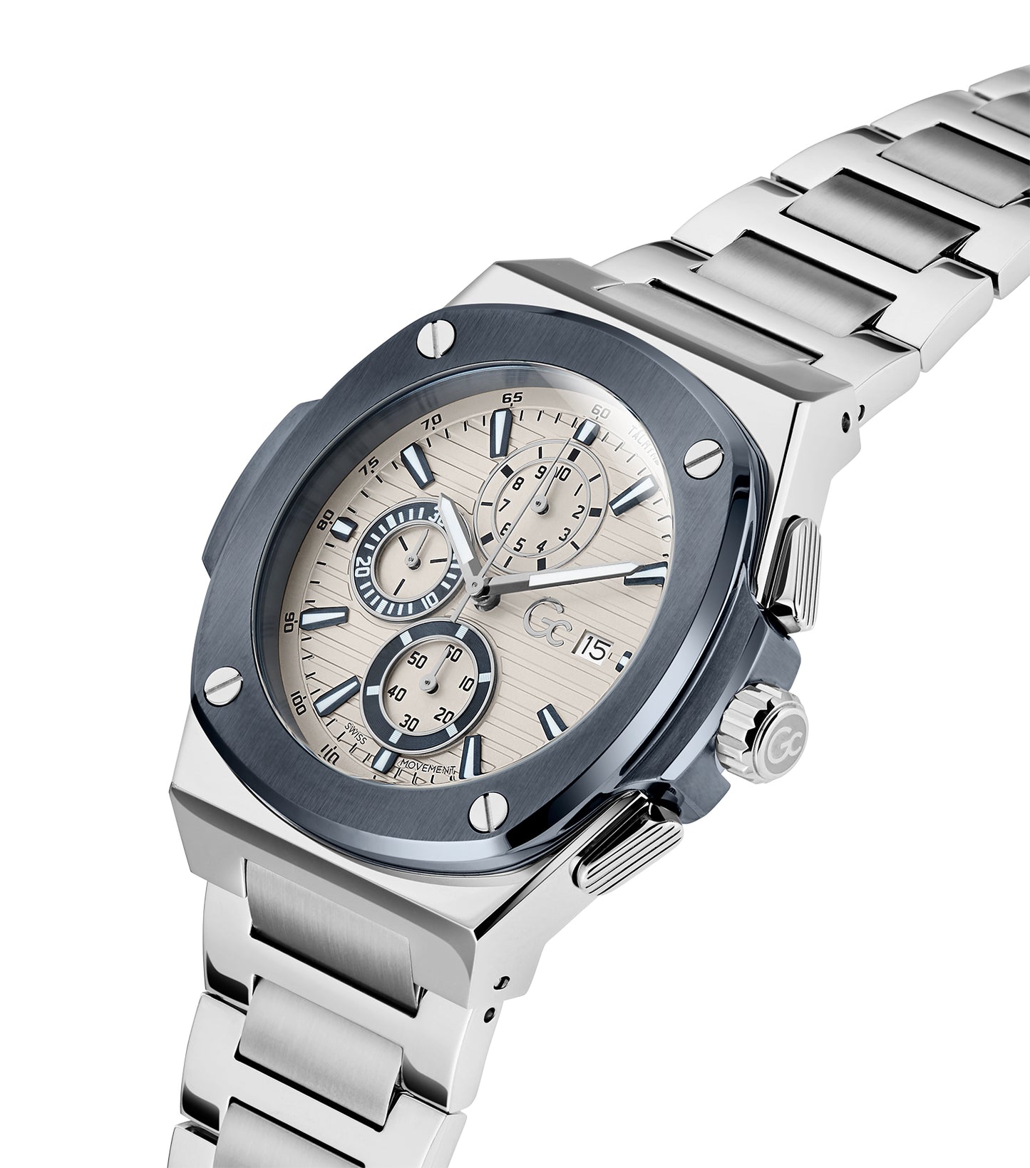 Men Coussin Shape Quartz Watch 44 Mm
