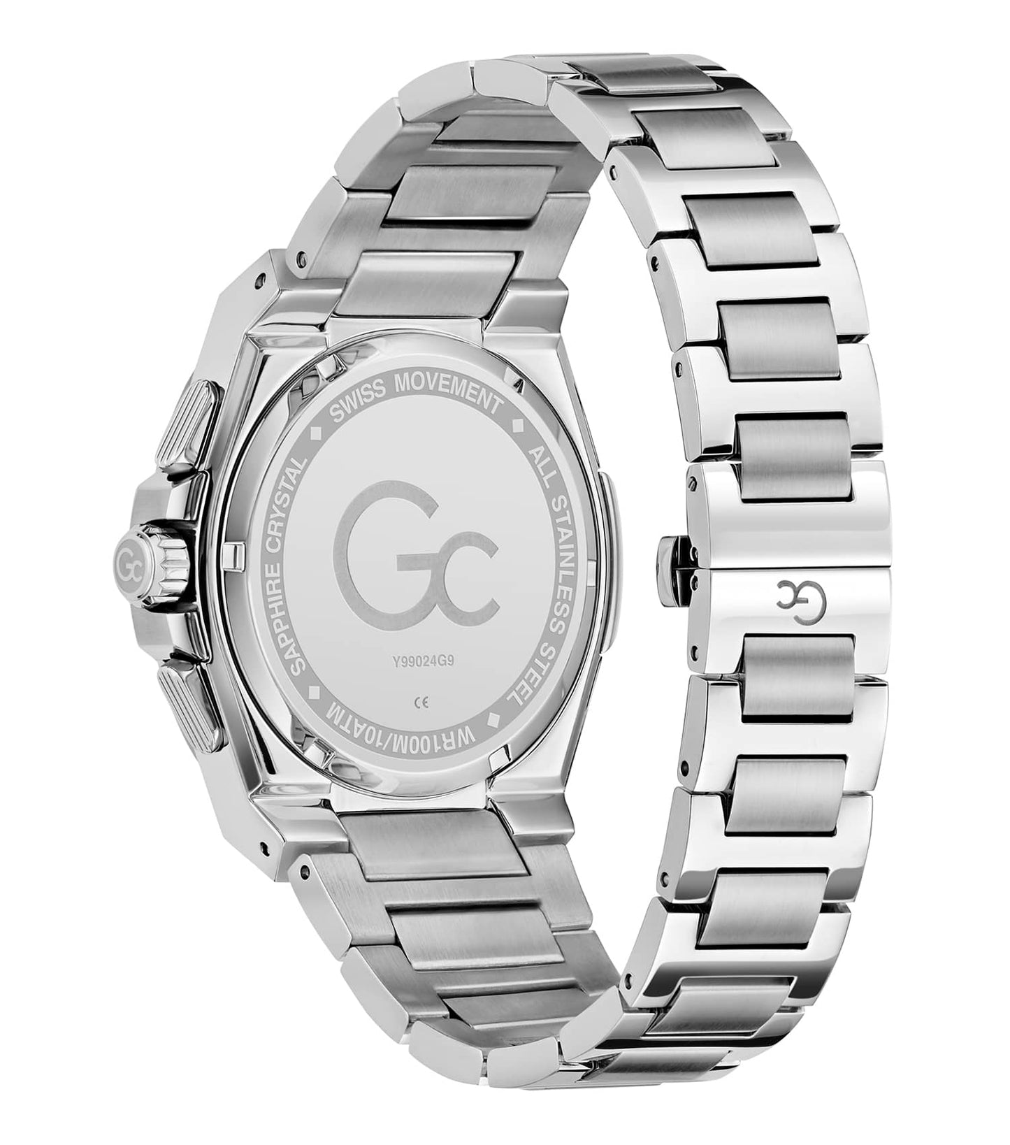 MEN GC COUSSIN SHAPE QUARTZ WATCH 44 MM