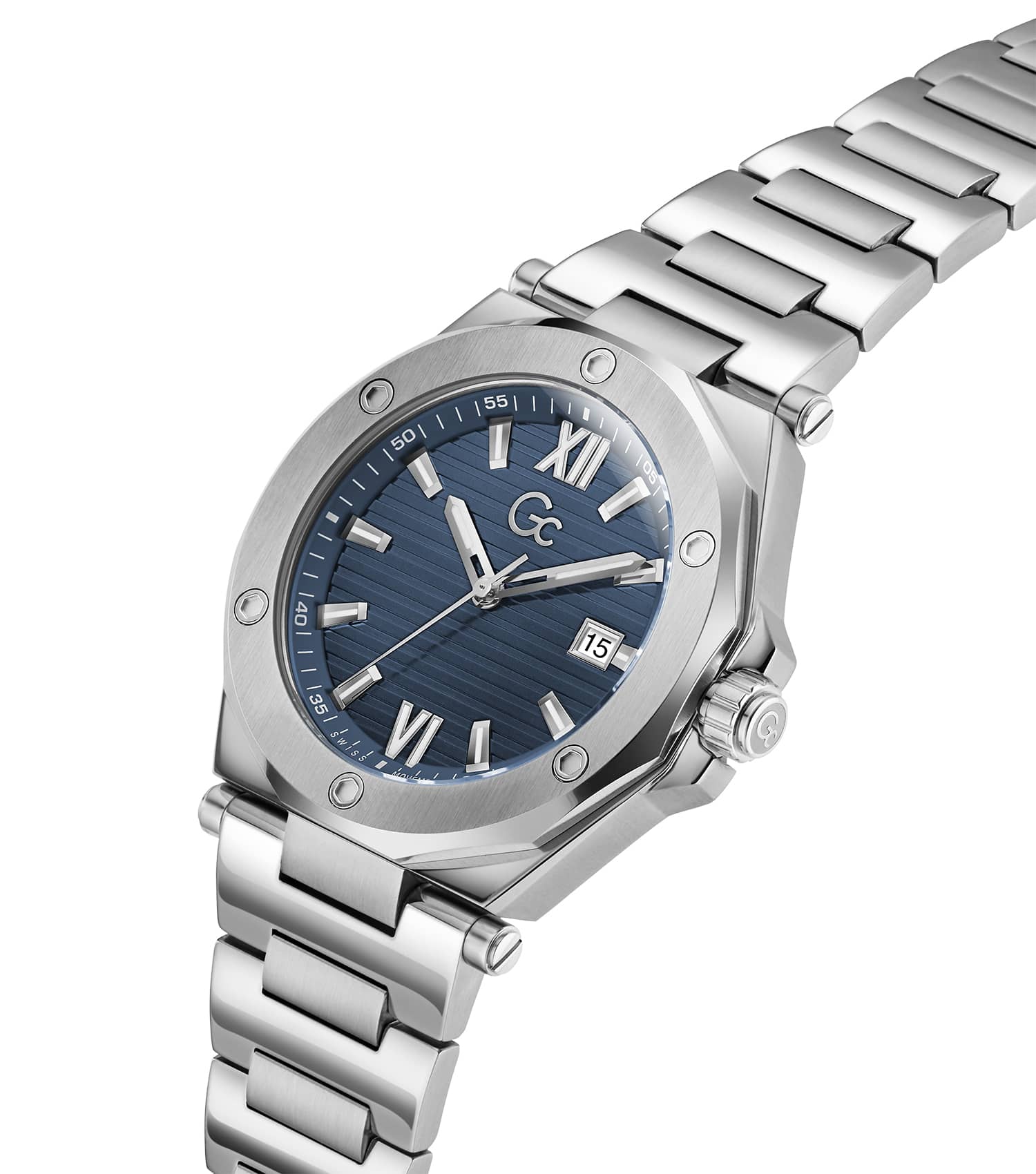 MEN GC LEGACY SLEEK QUARTZ WATCH 42 MM