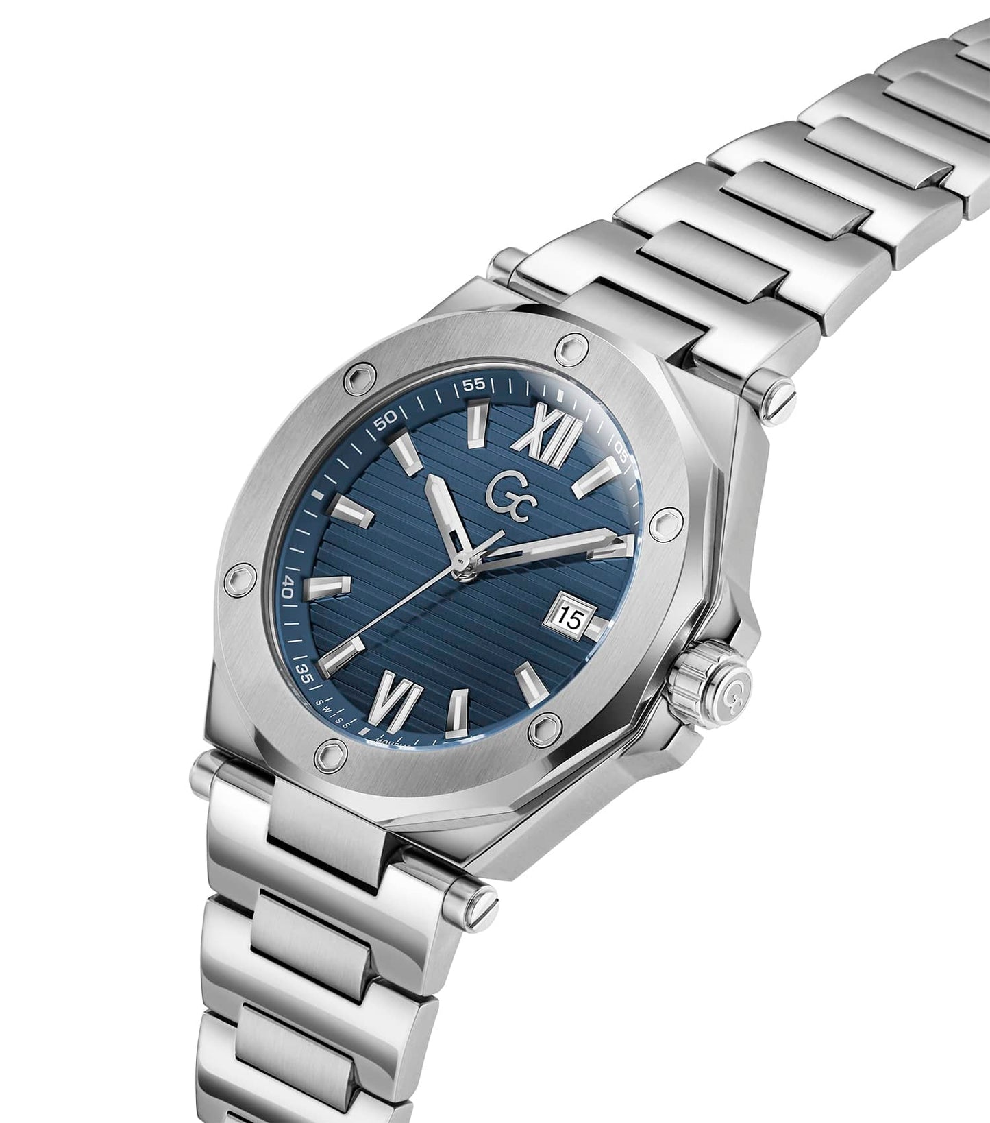 MEN GC LEGACY SLEEK QUARTZ WATCH 42 MM
