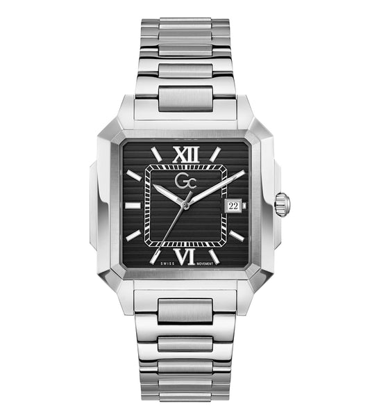 MEN SQUARECUT QUARTZ WATCH 41 MM