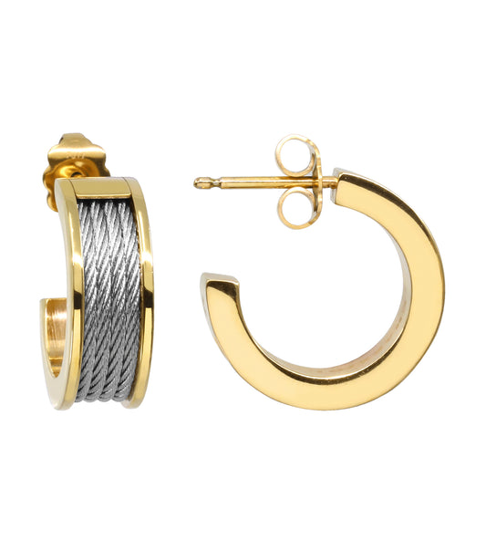 Earrings - PVD Yello - Forever