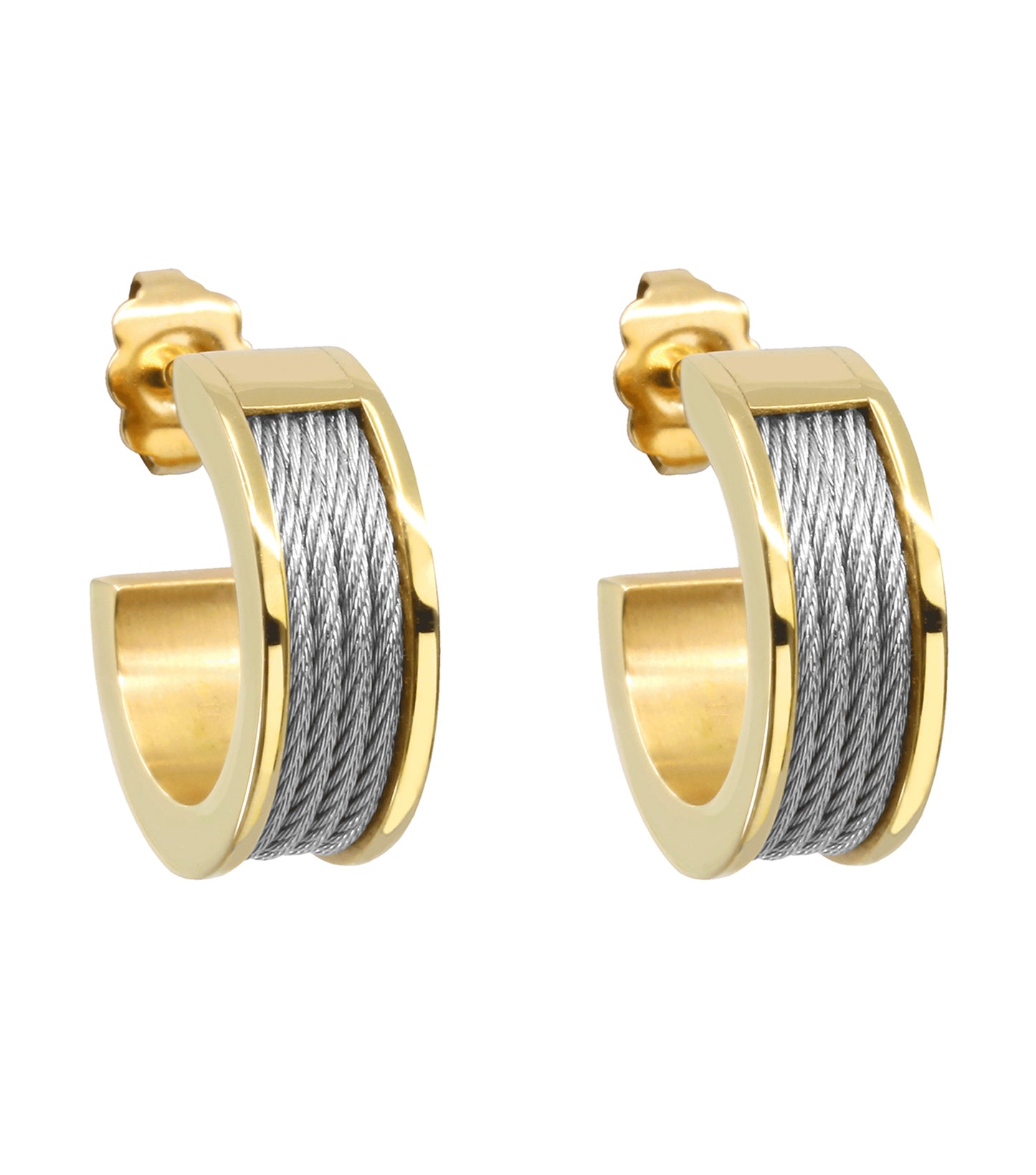 Earrings - PVD Yello - Forever