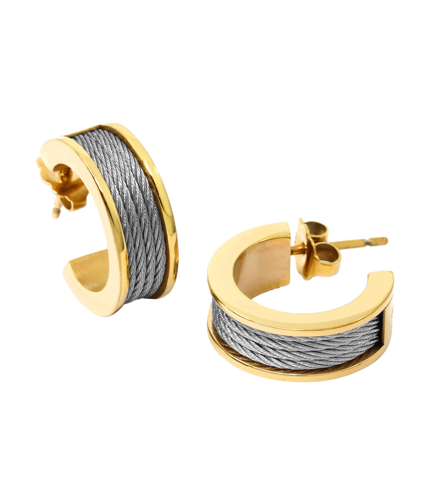 Earrings - PVD Yello - Forever
