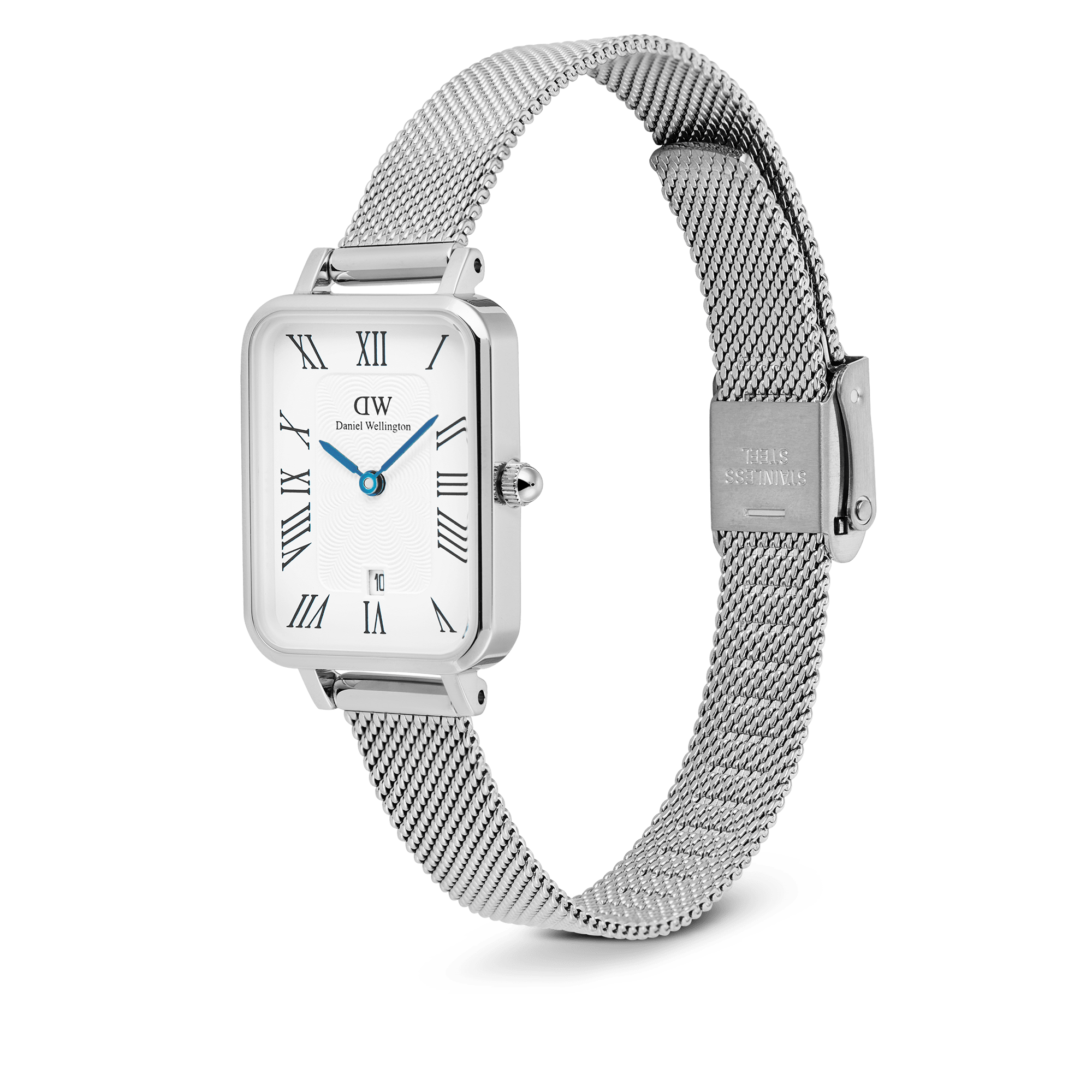Quadro 20x26 Roman Numerals Date Sterling White S