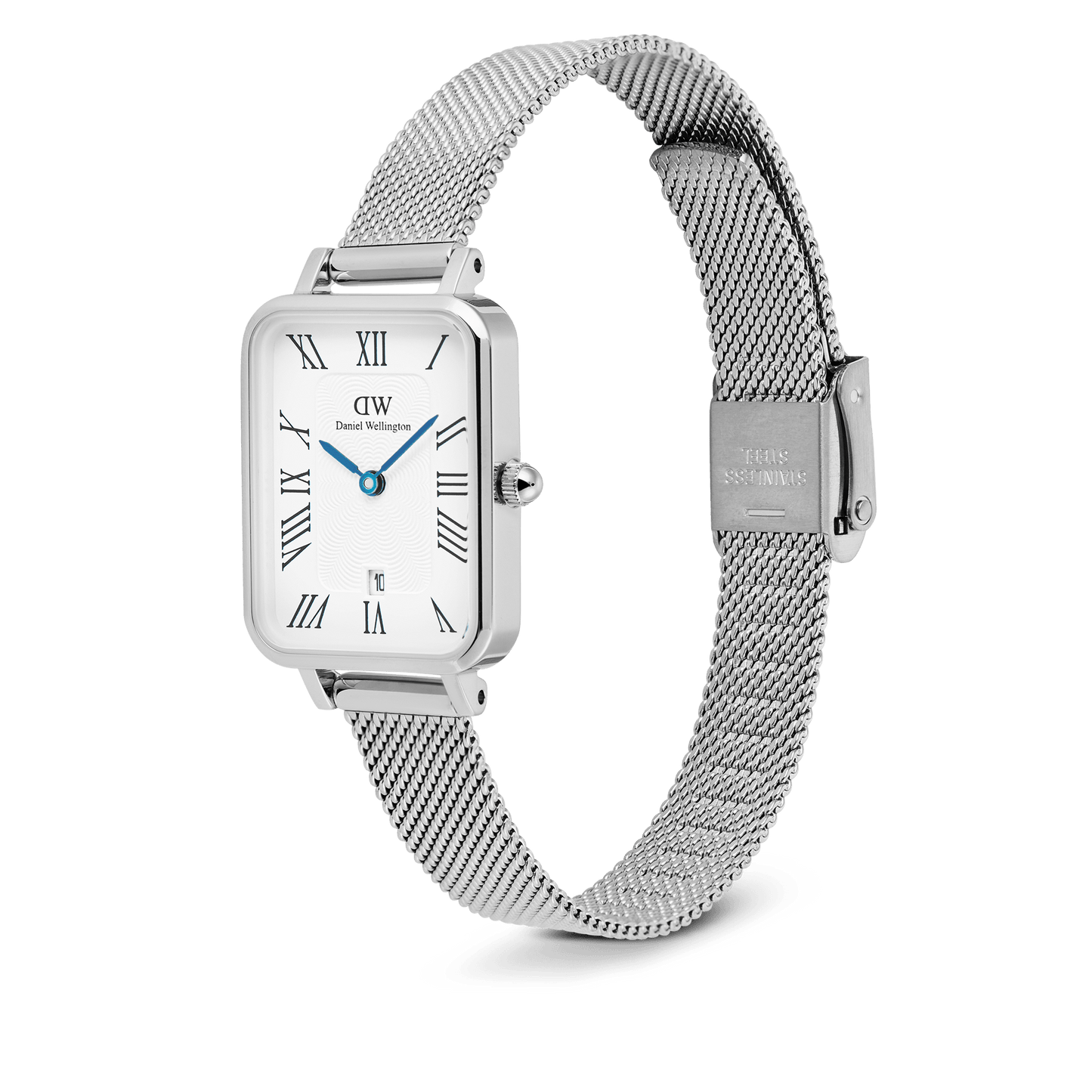 Quadro 20x26 Roman Numerals Date Sterling White S