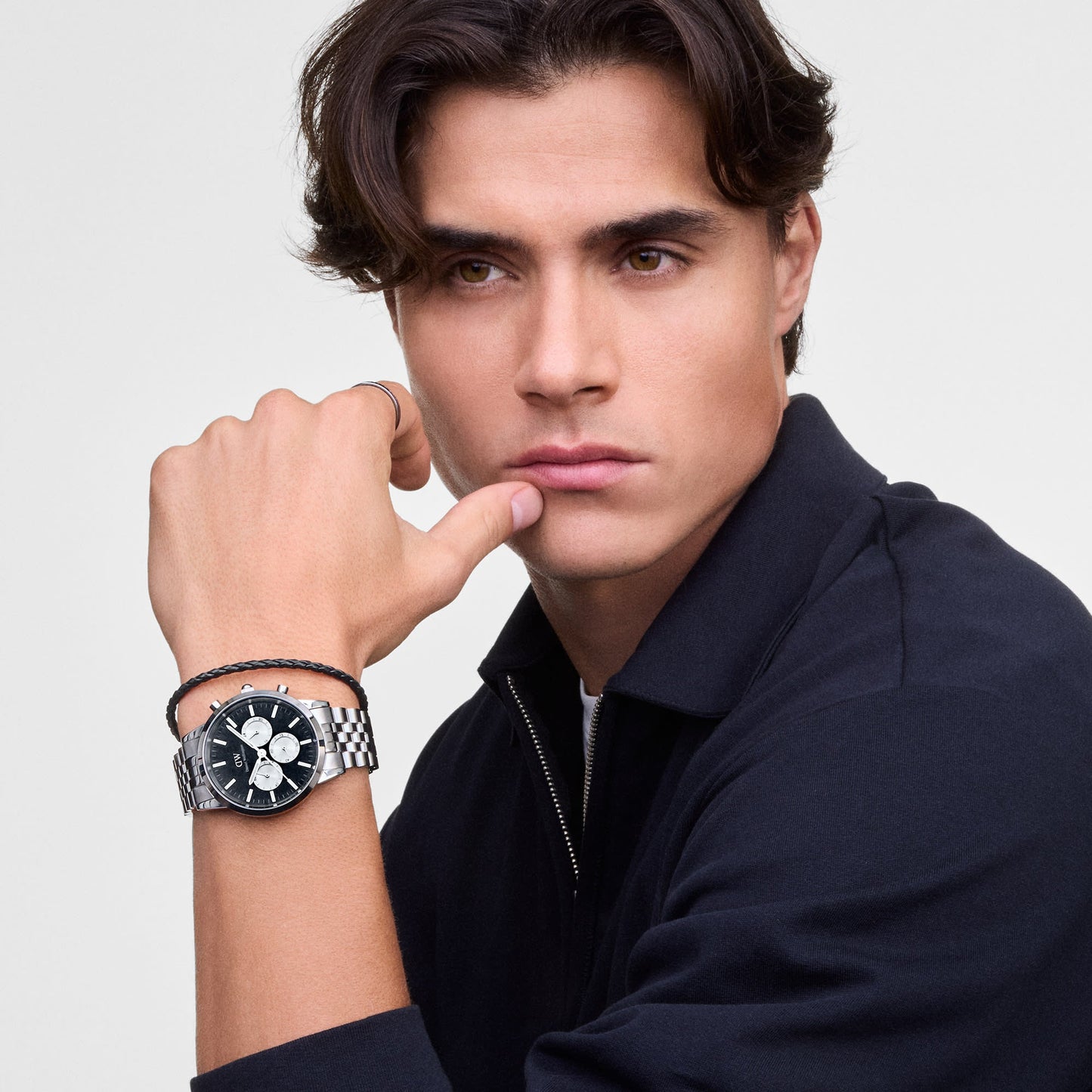 Iconic 42 Chronograph Arch 5-Link Onyx Panda S