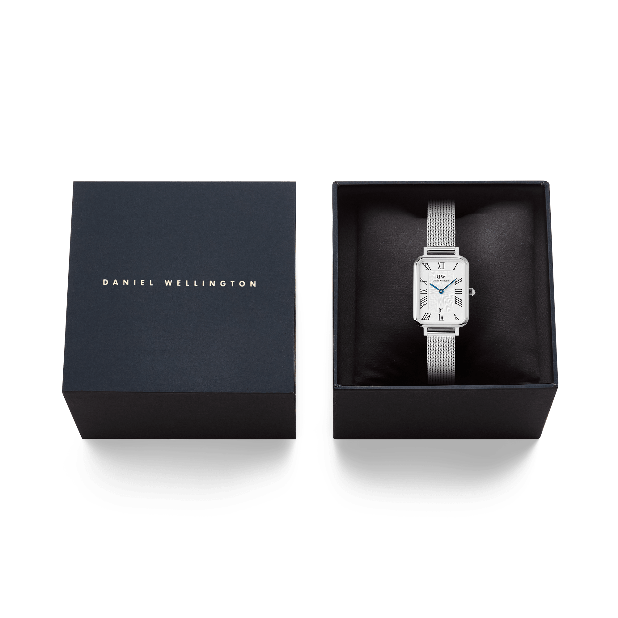Quadro 20x26 Roman Numerals Date Sterling White S