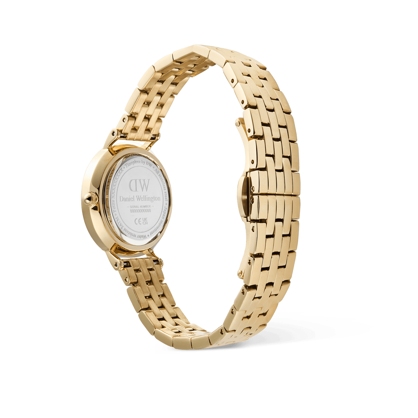 Petite 28 Roman Numerals Date 5-Link White G
