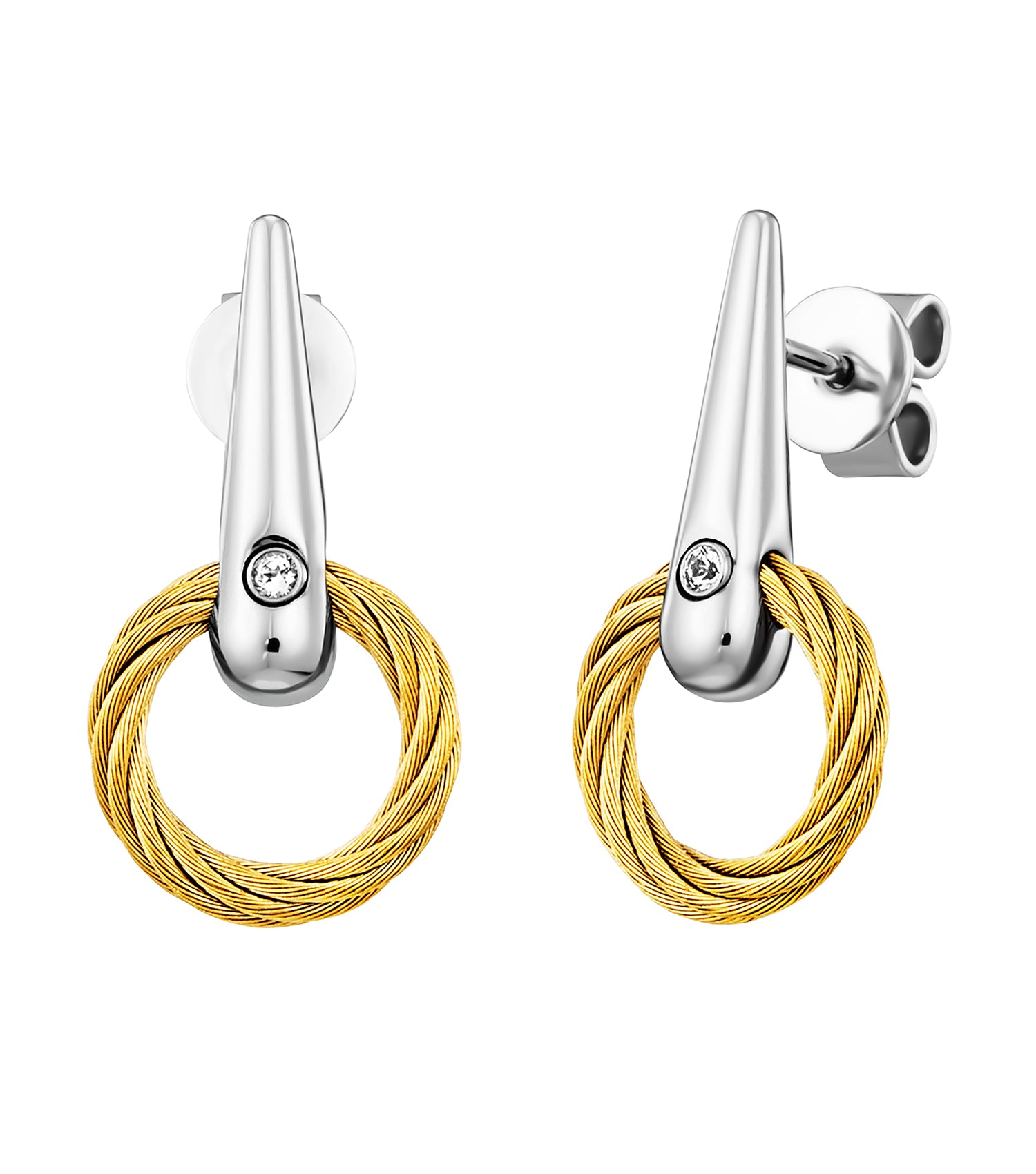 Earrings Zen Steel