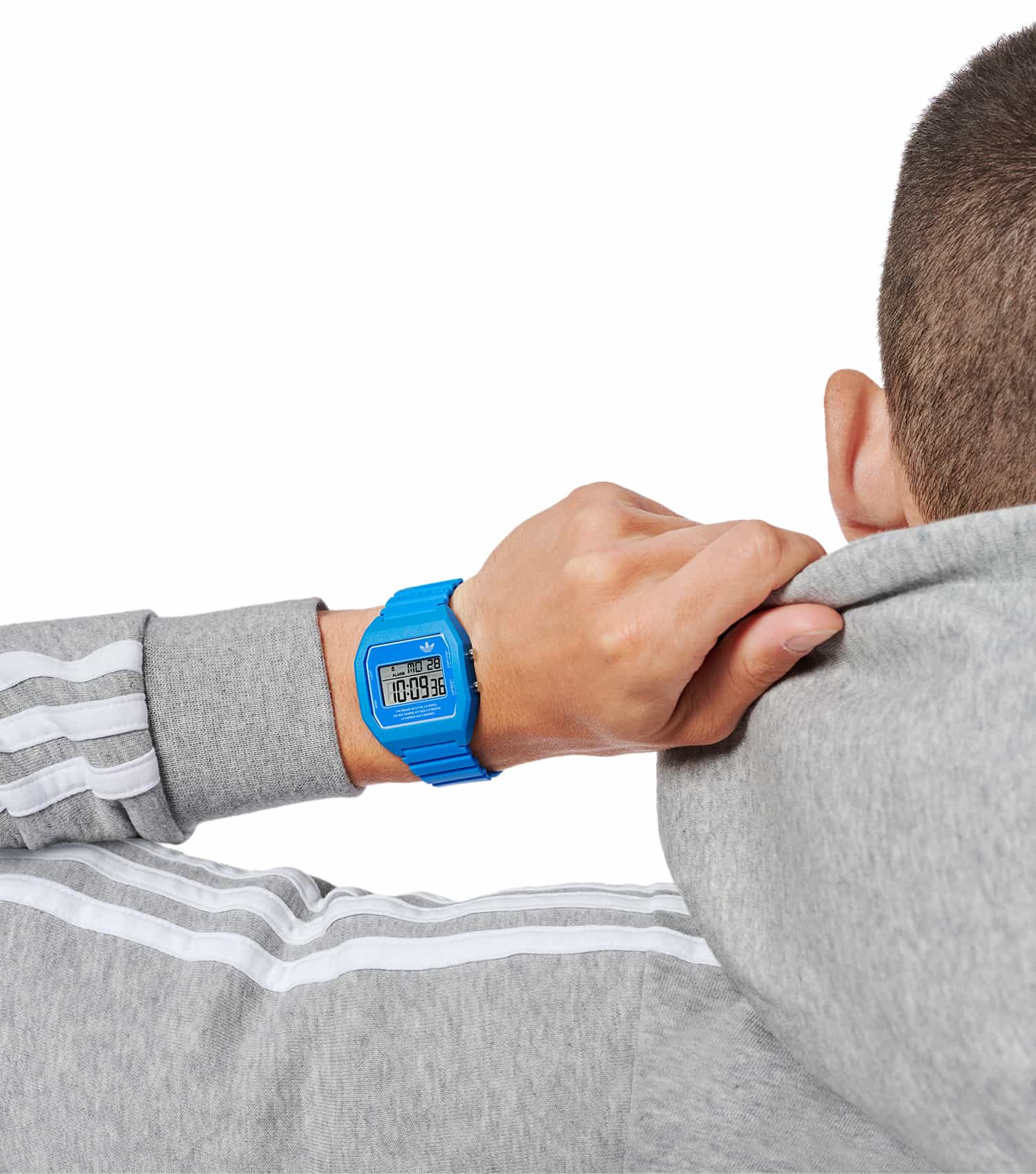 Unisex Digital Two Digital Watch 36mm Blue EDIT by Ahmed Seddiqi