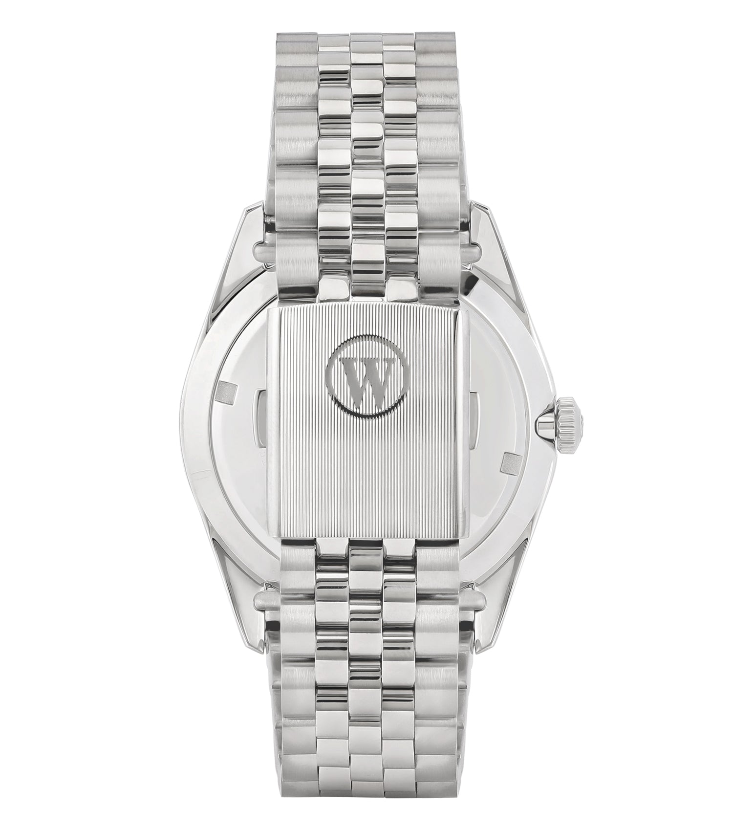 Men the Classics Automatic Watch 41mm with Silver Strap & Dial with Crystals